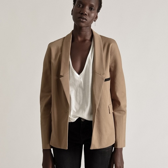 One Teaspoon | Chicago Dinner Jacket mocha blazer - Picture 7 of 8